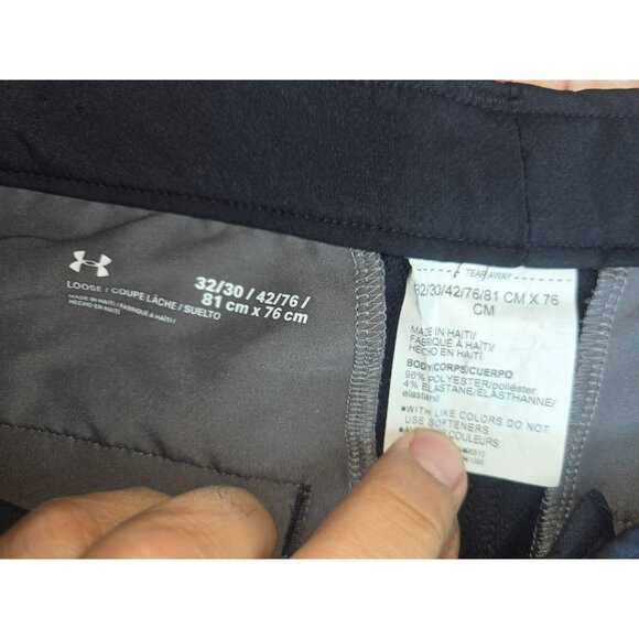 Under Armour Mens Loose Fit Pants 32x30 Lightweight Black - Picture 4 of 7